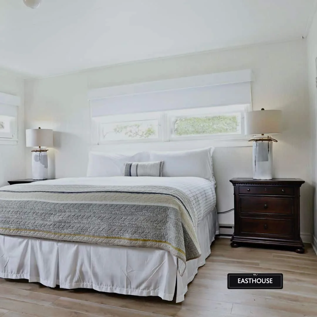 Historic East House bedroom in soft daylight at Killarney Mountain Lodge